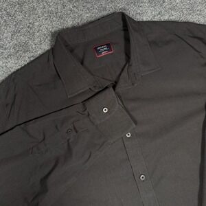 Untuckit Shirt Mens 3XL Black Long Sleeve Button Down Casual Oxford Cotton XXXL
